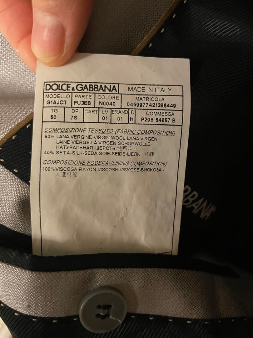 DOLCE&GABBANA スーツ セット　タキシード？　シルバー　グレー
