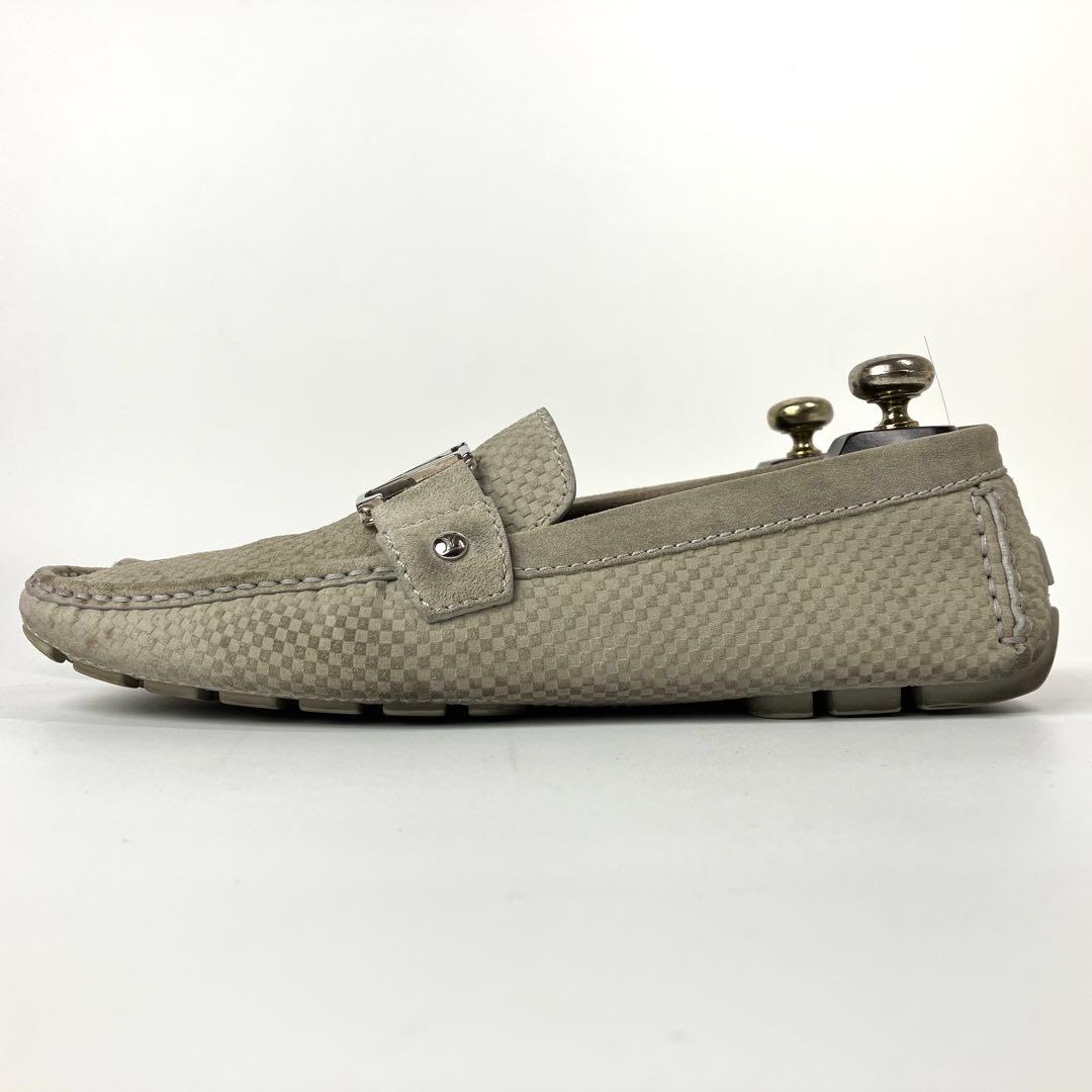 ルイヴィトン　モンテカルロ　ドライビングシューズ　LVロゴ ダミエ柄　27cm