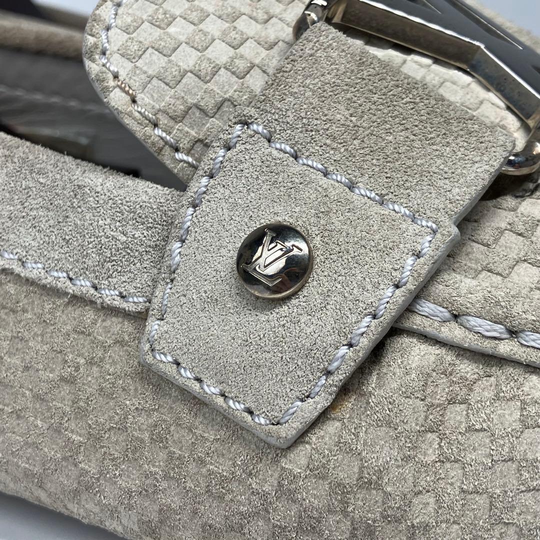 ルイヴィトン　モンテカルロ　ドライビングシューズ　LVロゴ ダミエ柄　27cm