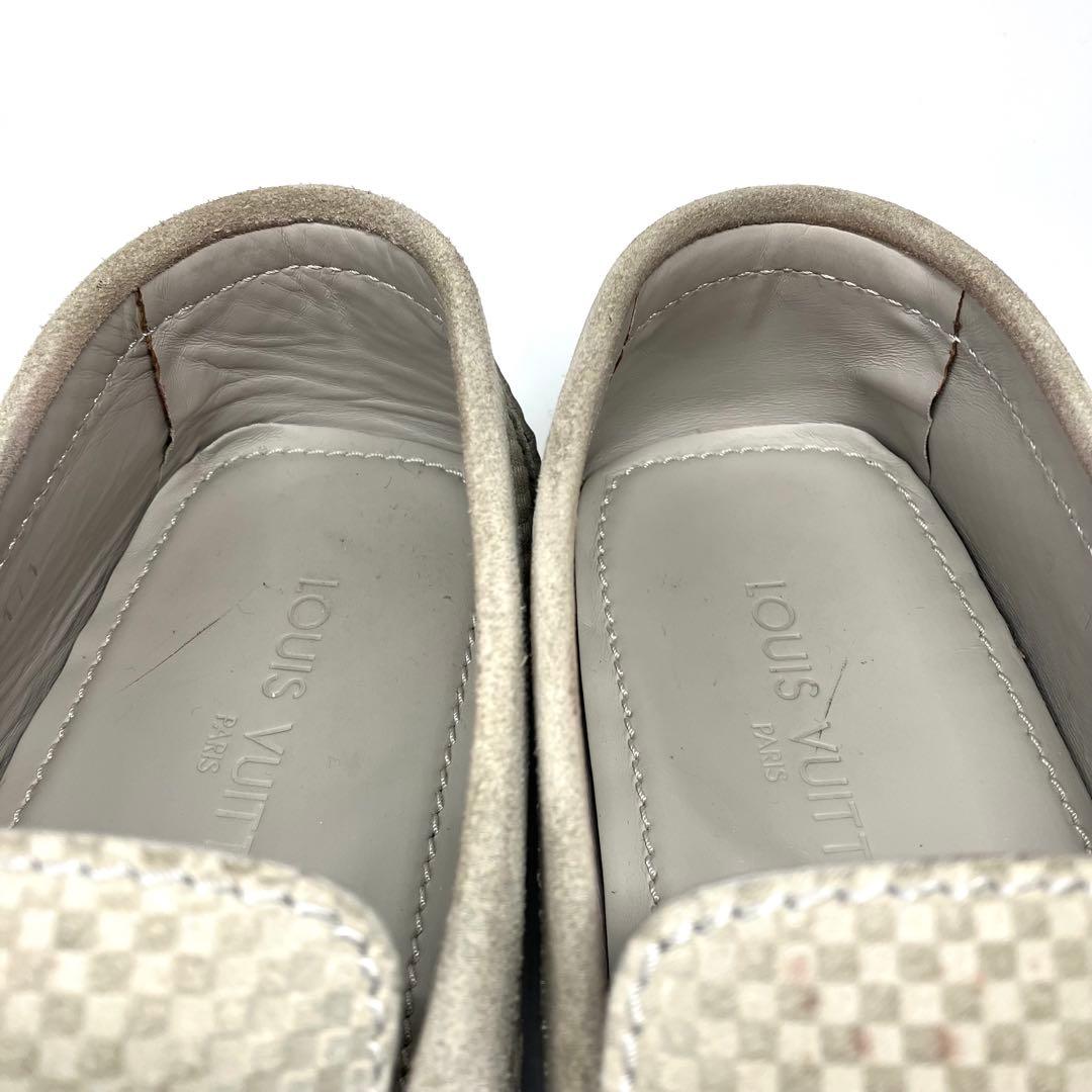 ルイヴィトン　モンテカルロ　ドライビングシューズ　LVロゴ ダミエ柄　27cm