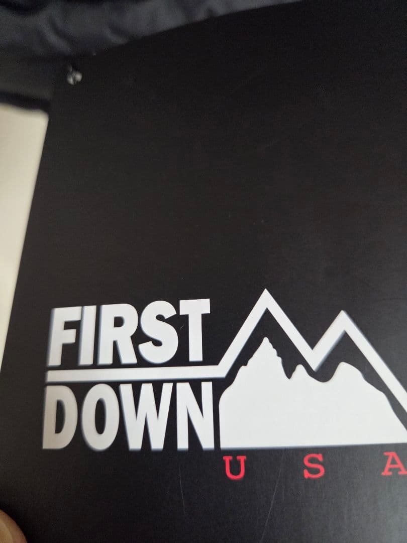 新品　FIRST DOWN ブラック ダウンベスト　XL