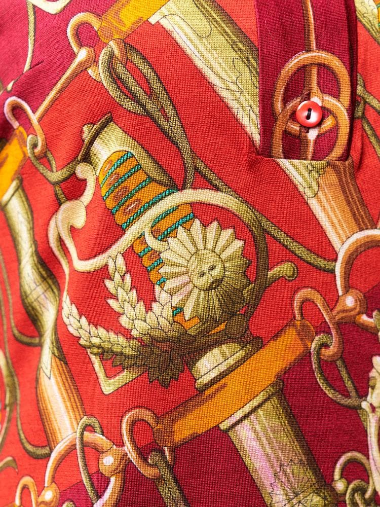 【SIZE:38】HERMES カシミヤシルク混 長袖シャツ