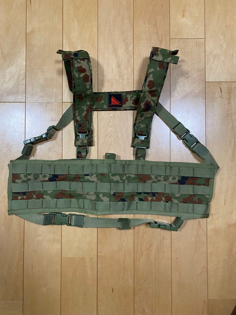 スタンダートタイプモール チェストリグ　陸自迷彩　14列