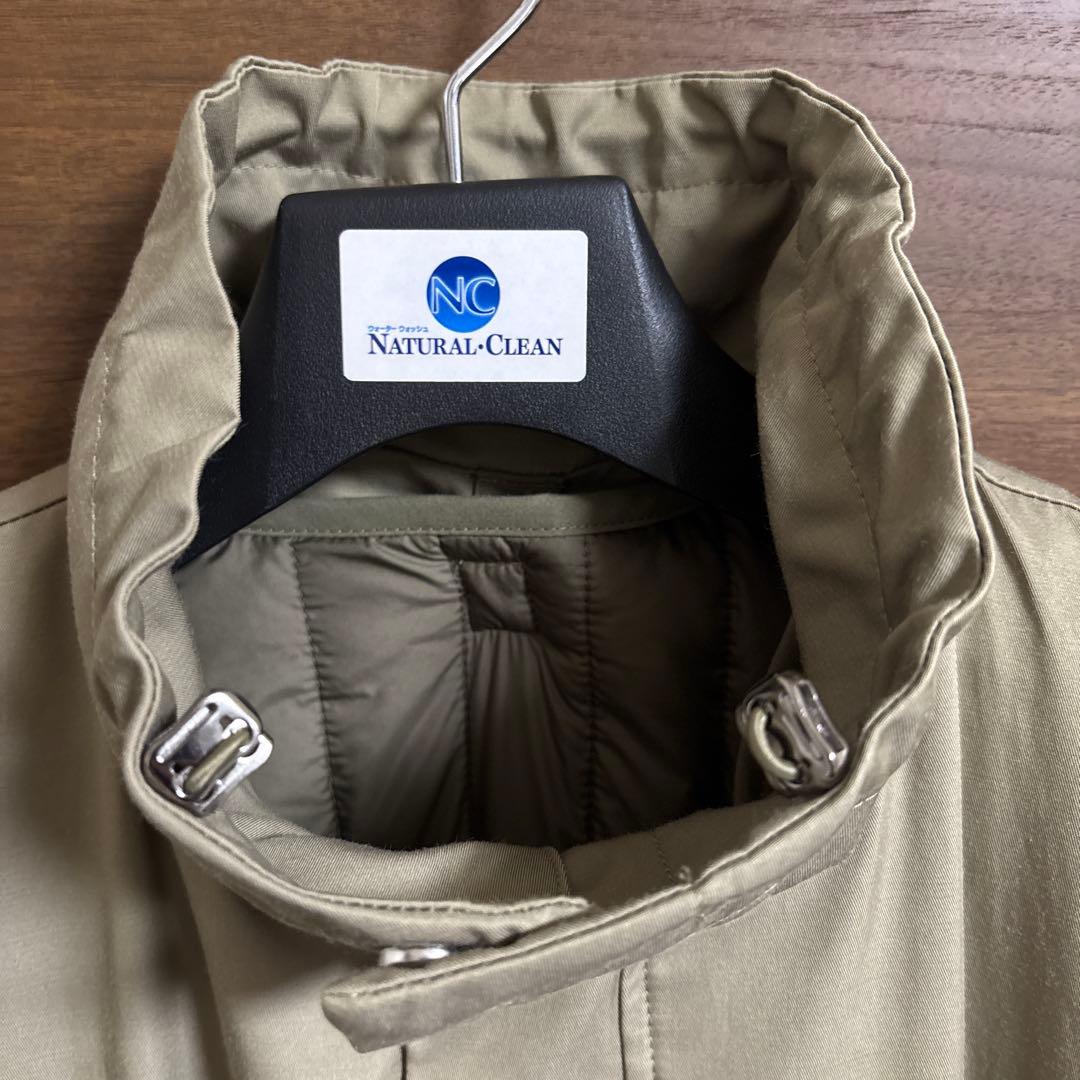 【MIDIUMISOLID】ライナー付きロングコート　カーキ