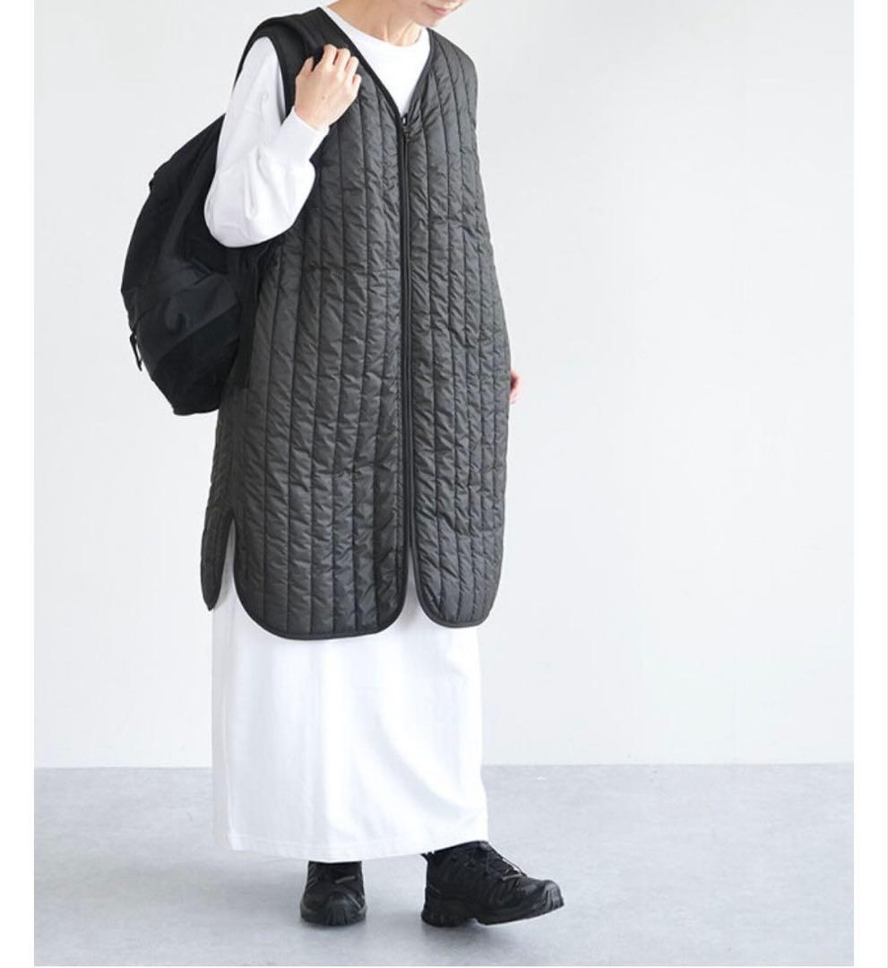 【MIDIUMISOLID】ライナー付きロングコート　カーキ