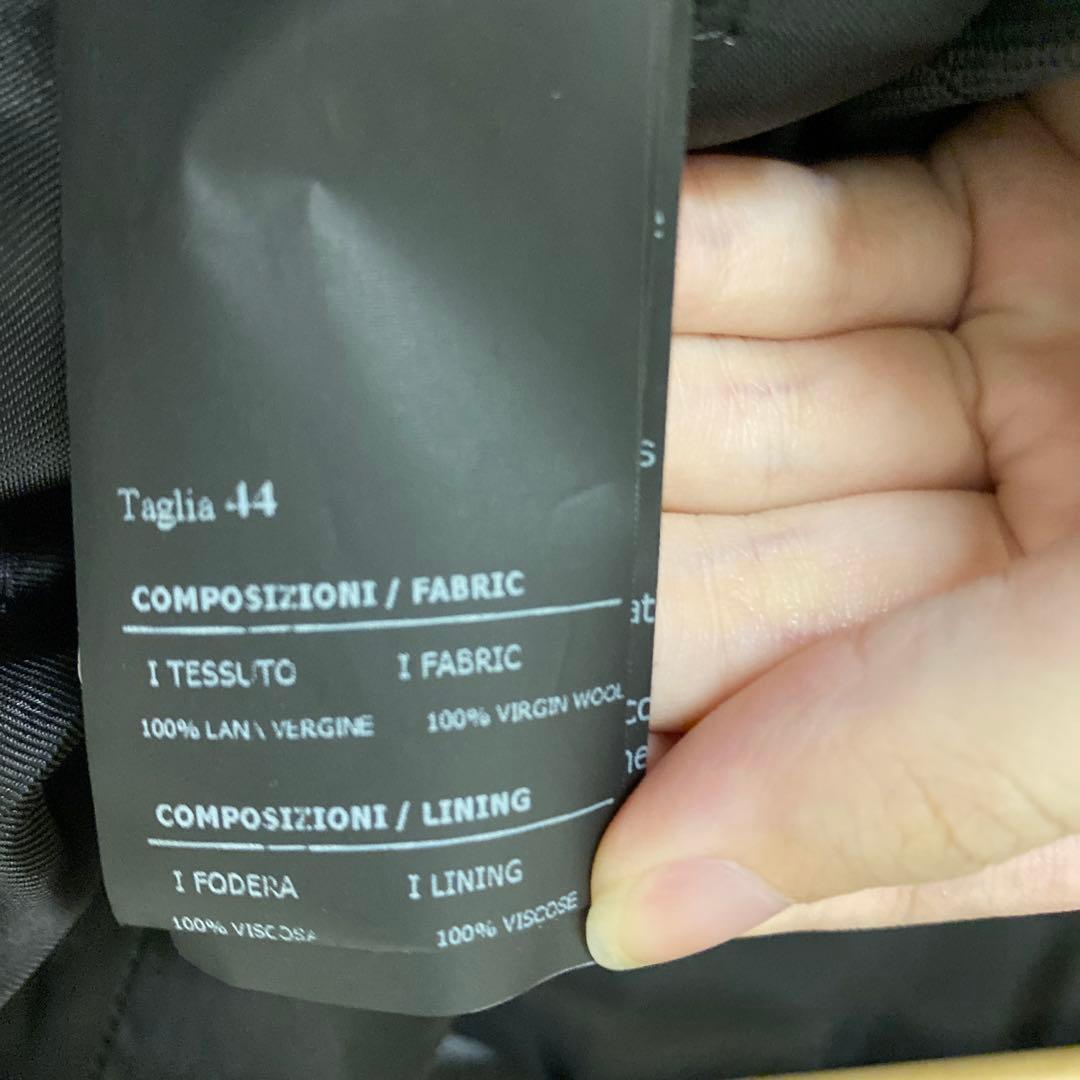 hevo チェック柄 ダブルブレストコート