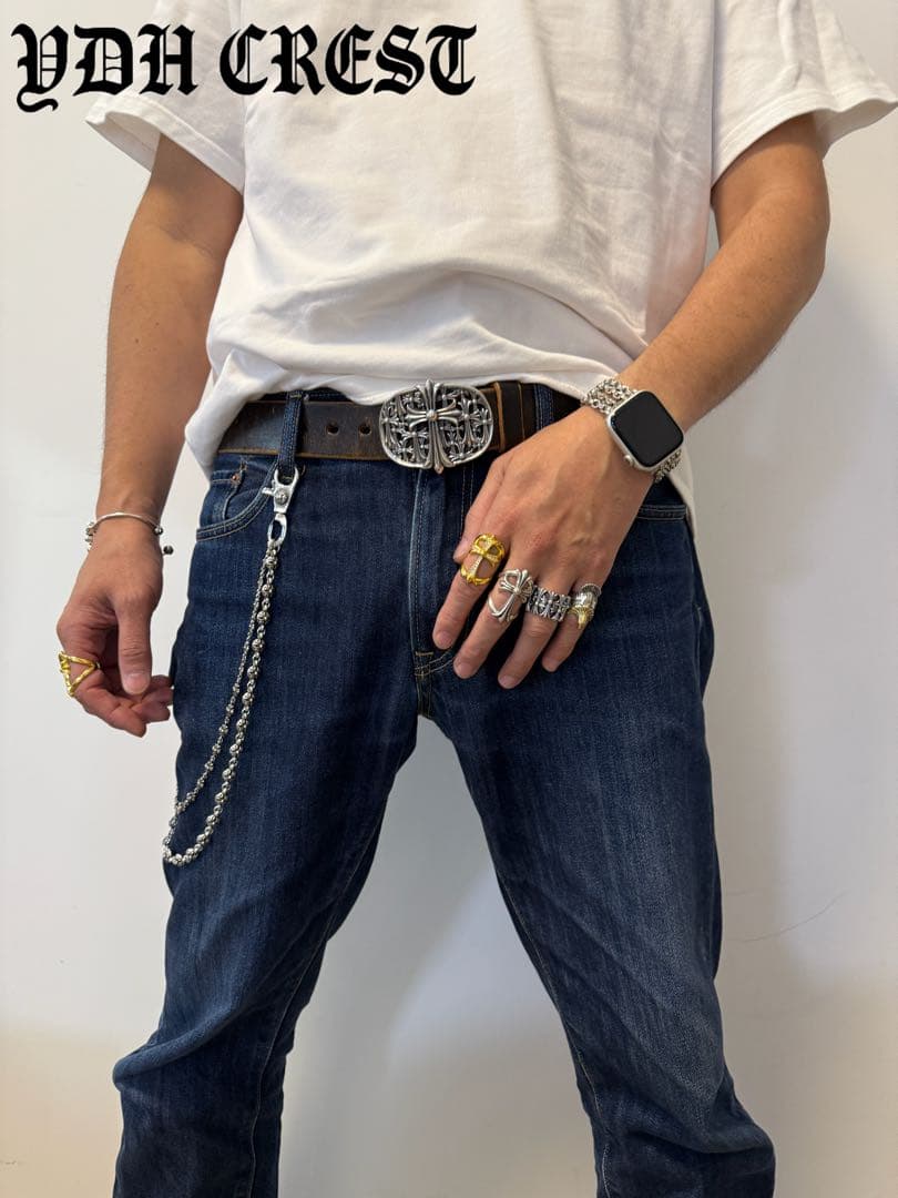 ★WWWCHAN　ウォレットチェーン　ダブルクロス＆ウォレットチェーン　刻印有り