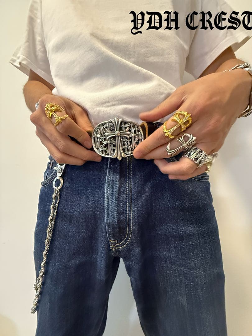 ★WWWCHAN　ウォレットチェーン　ダブルクロス＆ウォレットチェーン　刻印有り