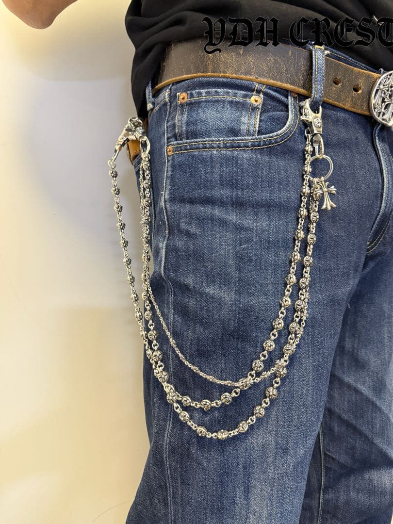 ★WWWCHAN　ウォレットチェーン　ダブルクロス＆ウォレットチェーン　刻印有り