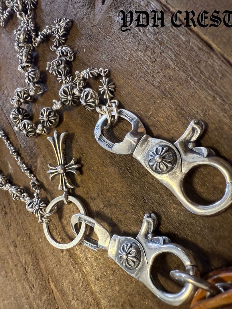 ★WWWCHAN　ウォレットチェーン　ダブルクロス＆ウォレットチェーン　刻印有り