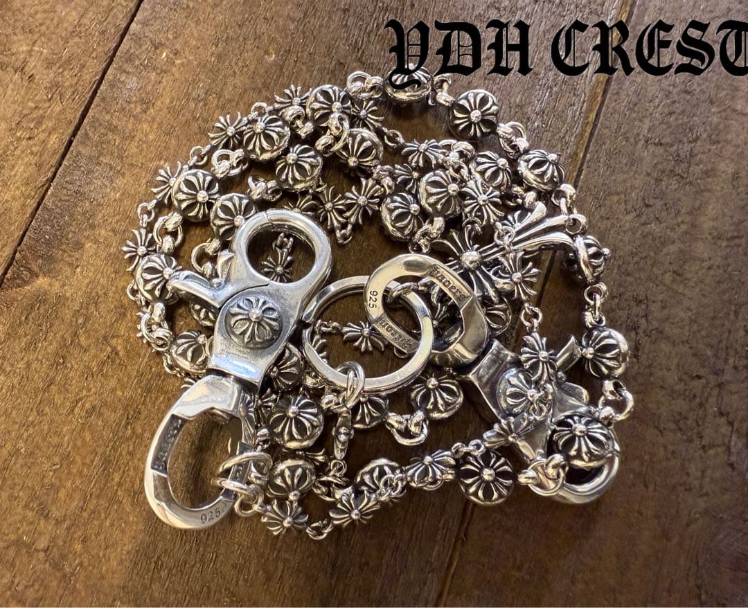 ★WWWCHAN　ウォレットチェーン　ダブルクロス＆ウォレットチェーン　刻印有り