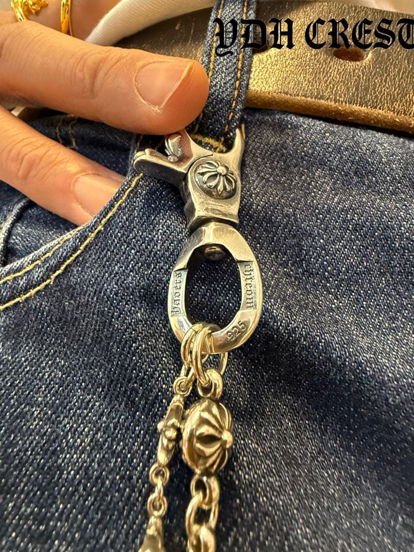 ★WWWCHAN　ウォレットチェーン　ダブルクロス＆ウォレットチェーン　刻印有り
