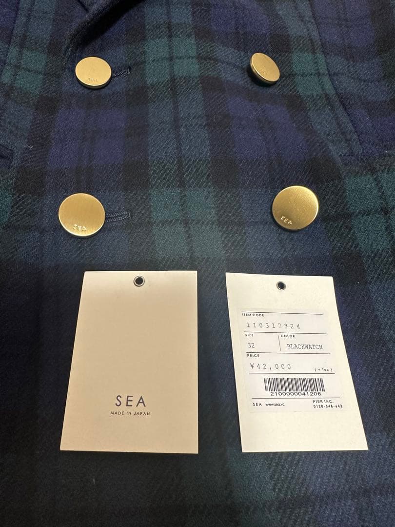 最終値下げSEA定価8万☆ブラックウォッチ柄セットアップ
