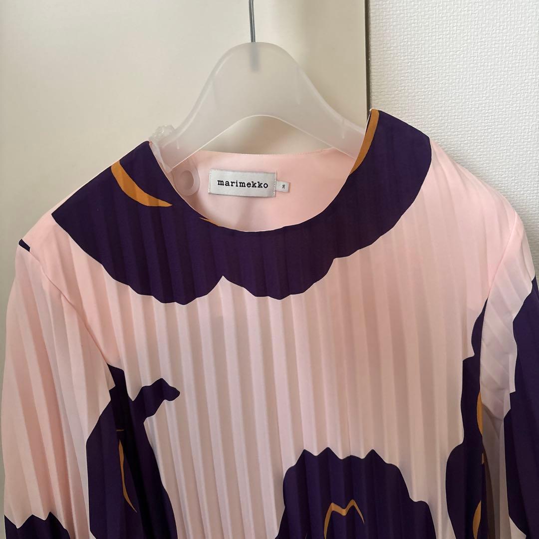Marimekko フラワープリント プリーツ ワンピース