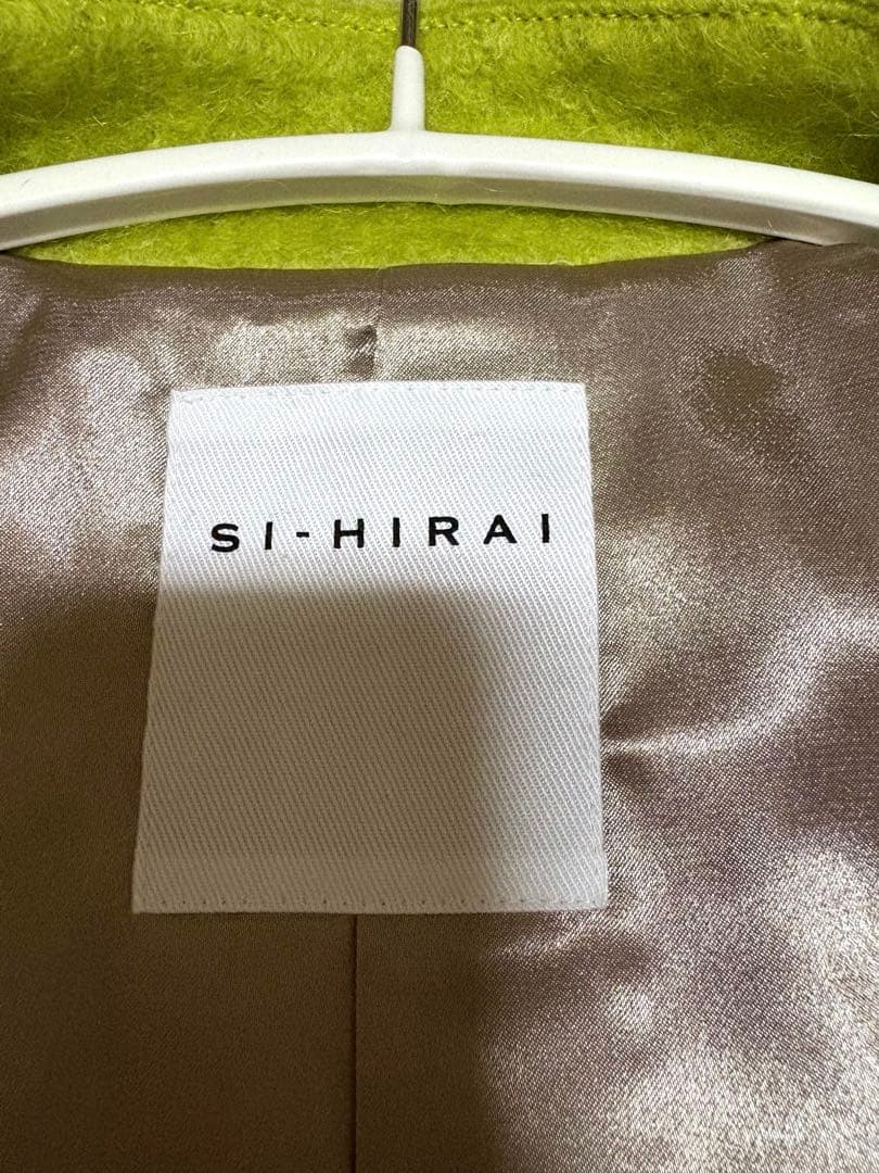 未使用SI-HIRAI スーヒライ シープ モヘア ラウンドネック コート