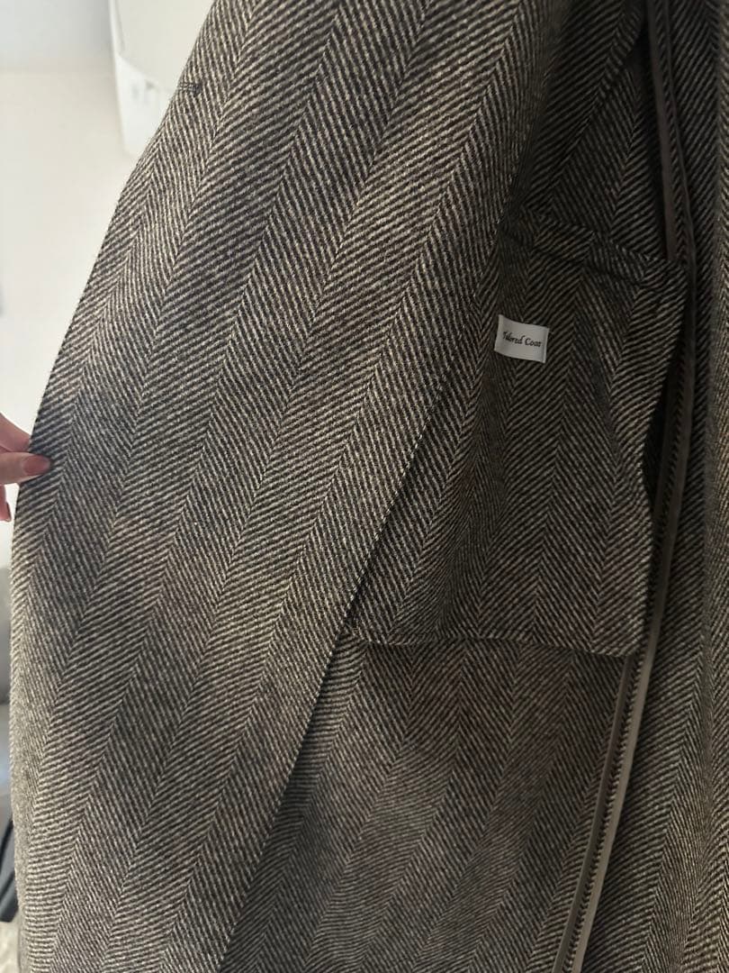 THE STORE by C' 新品未使用 ヘリンボーン柄チェスター コート美品