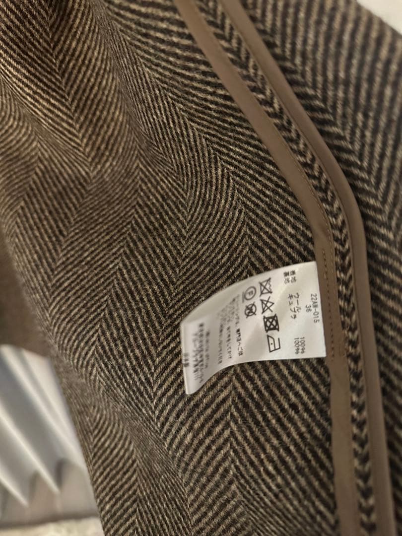 THE STORE by C' 新品未使用 ヘリンボーン柄チェスター コート美品