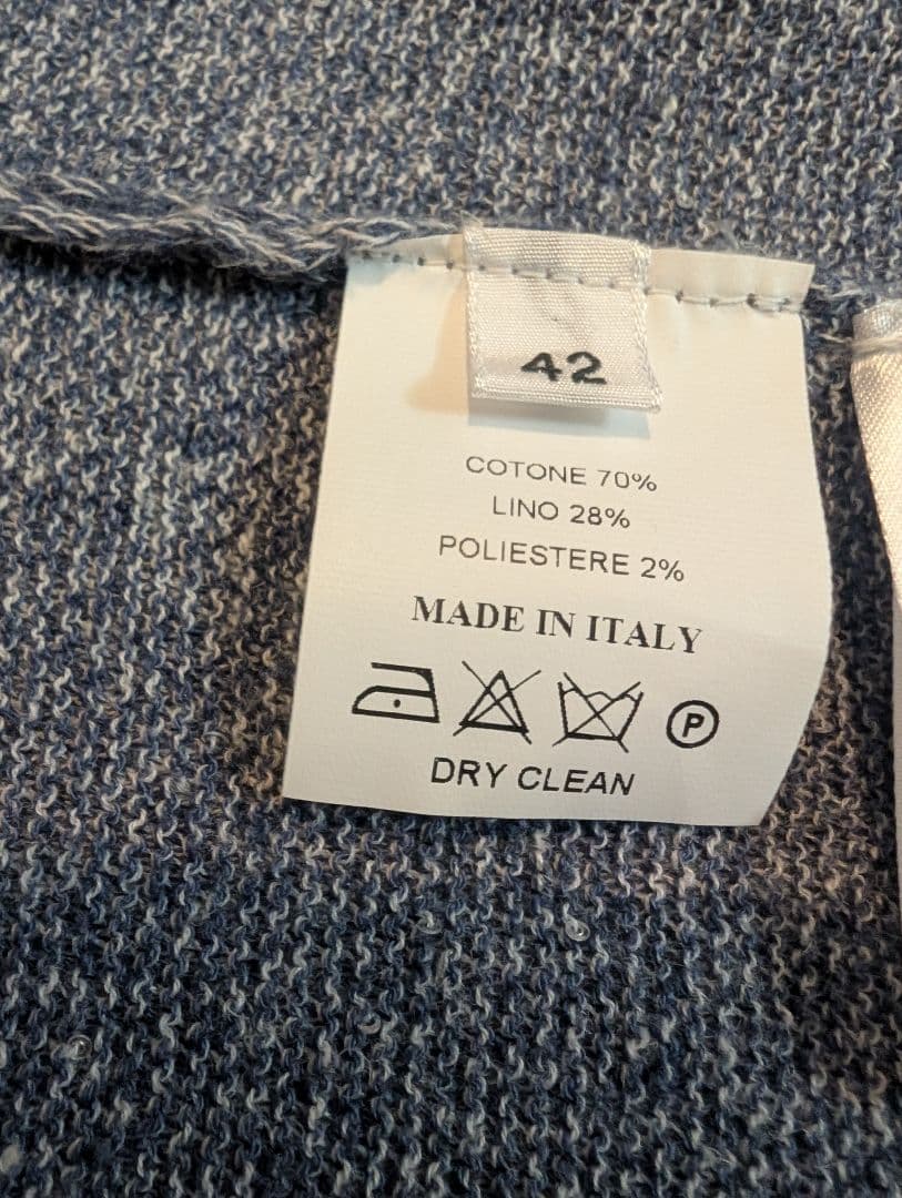 Amina Rubinacci ブルーグレー のロングカーディガン　未使用品