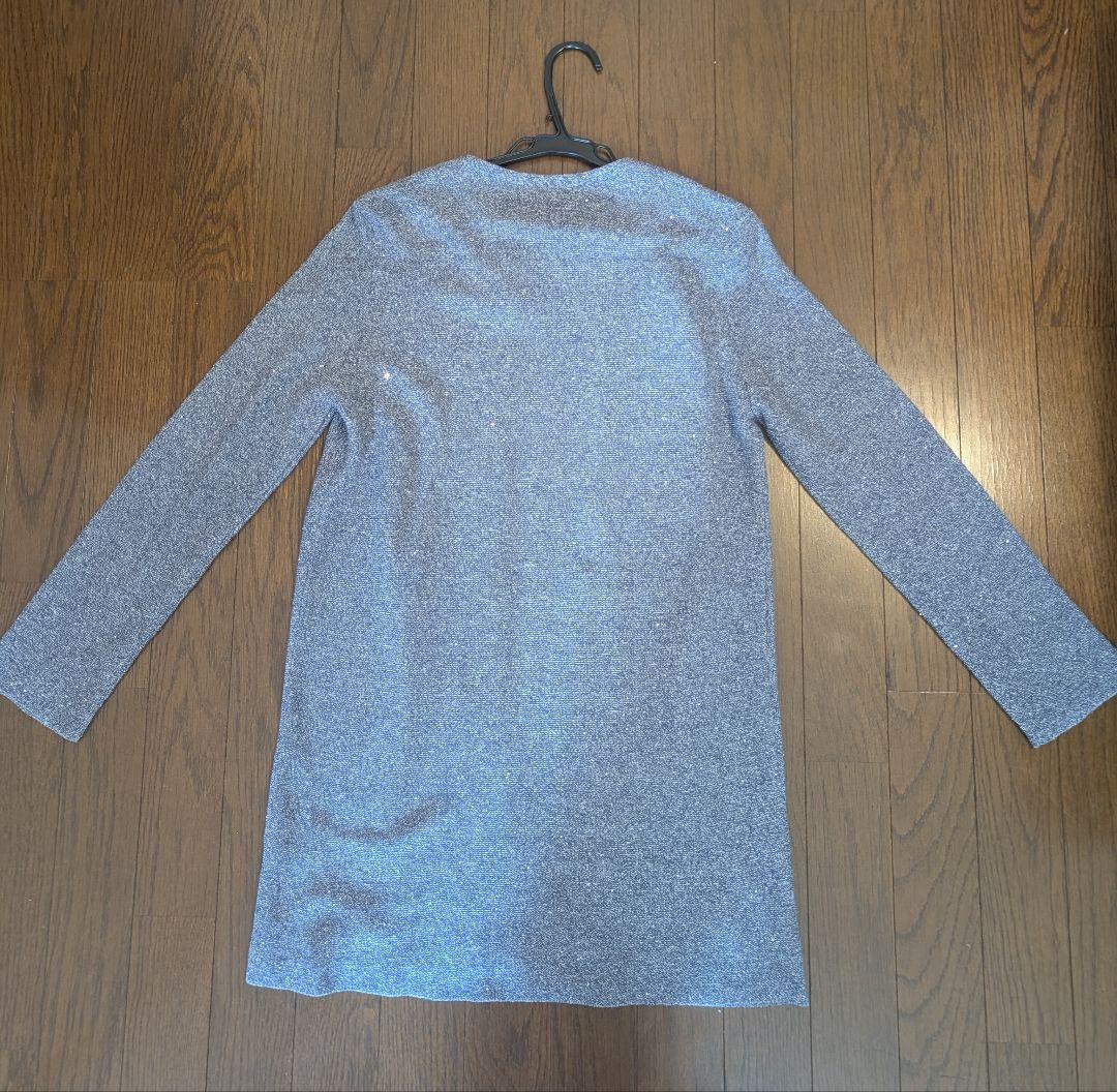 Amina Rubinacci ブルーグレー のロングカーディガン　未使用品