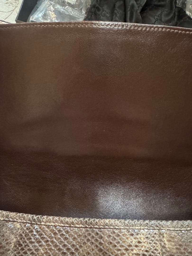 グッチ　パイソンジャッキーワンショルダーバッグ　ヘビ革