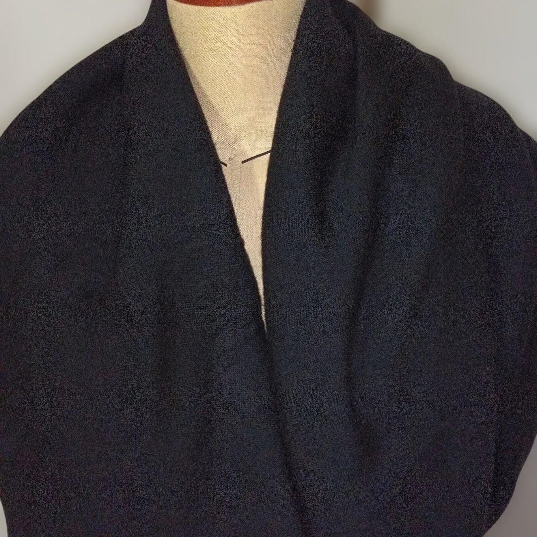 ウール100% 黒 ネックウォーマー