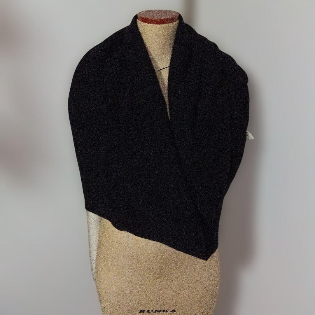 ウール100% 黒 ネックウォーマー