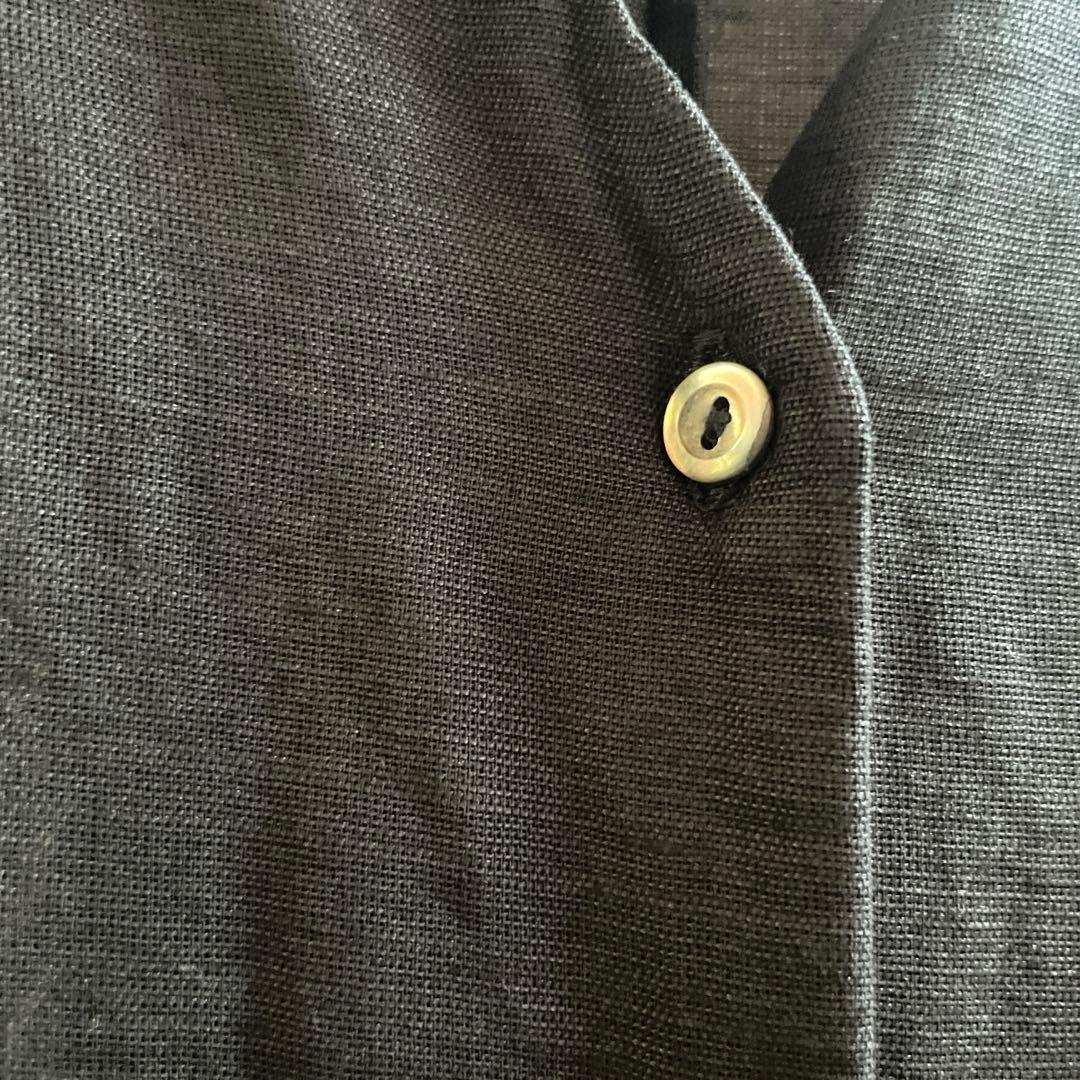 【最安値】nest Robe★ バンブーコットンボイルVネックチュニック 黒