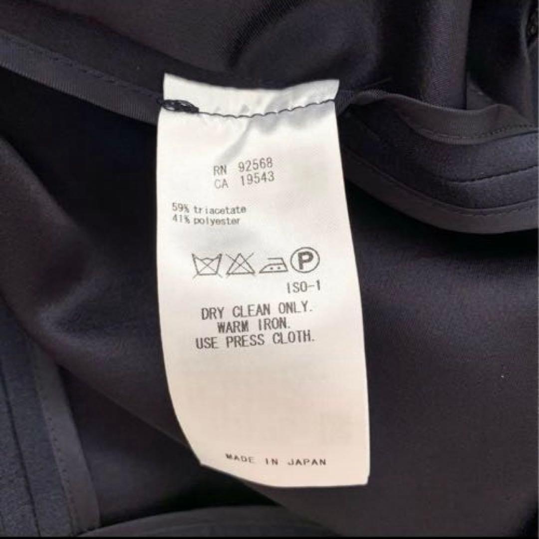 【上質ライン✨極美品】23区 ノーカラージャケット ネイビー 38 フォーマル