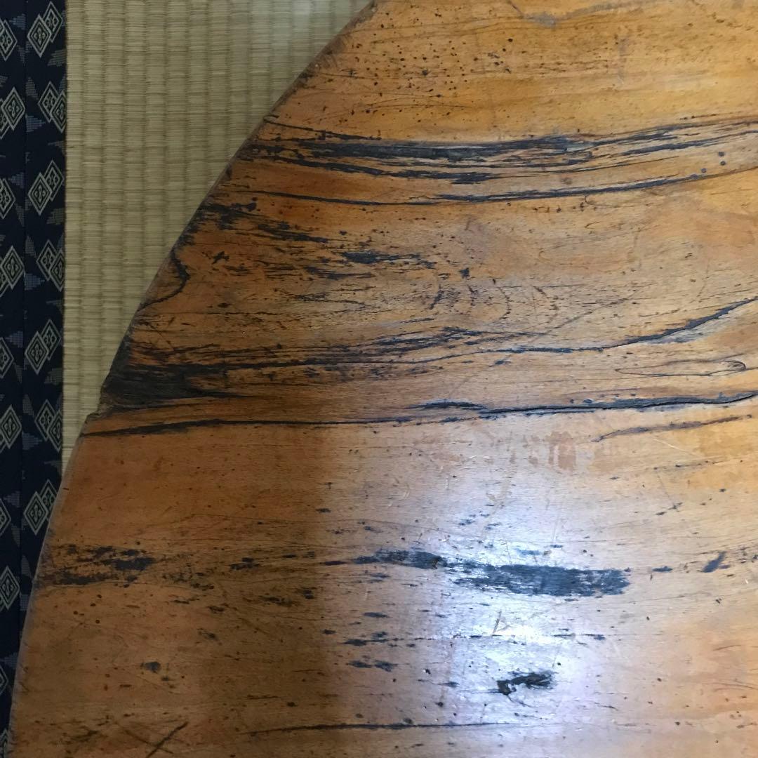 木製円形座卓/ちゃぶ台/ローテーブル　直径約 90cm