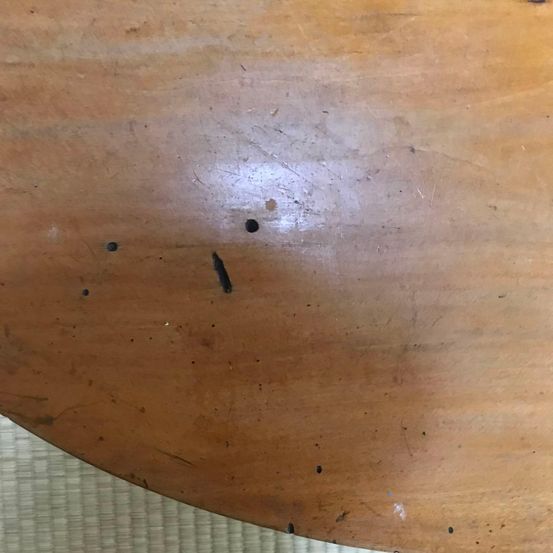 木製円形座卓/ちゃぶ台/ローテーブル　直径約 90cm