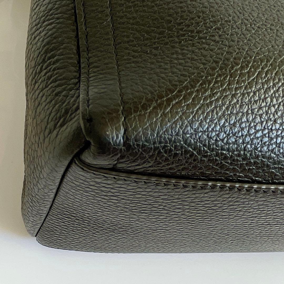 【フルラ】2way/ トート/ショルダー/バック/黒/ビジネス/レザー/A4可能