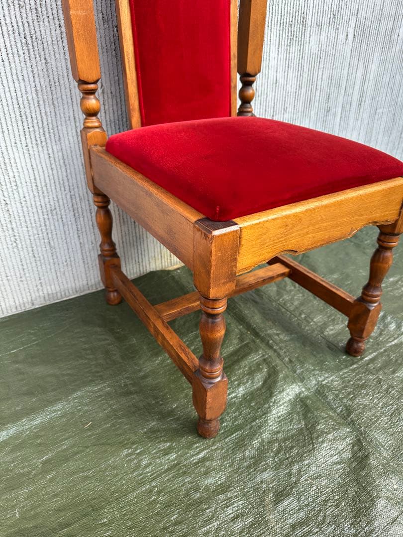 【ダイニングチェア】国産　ハイバックチェア　英国スタイル　ジャパンヴィンテージ◎