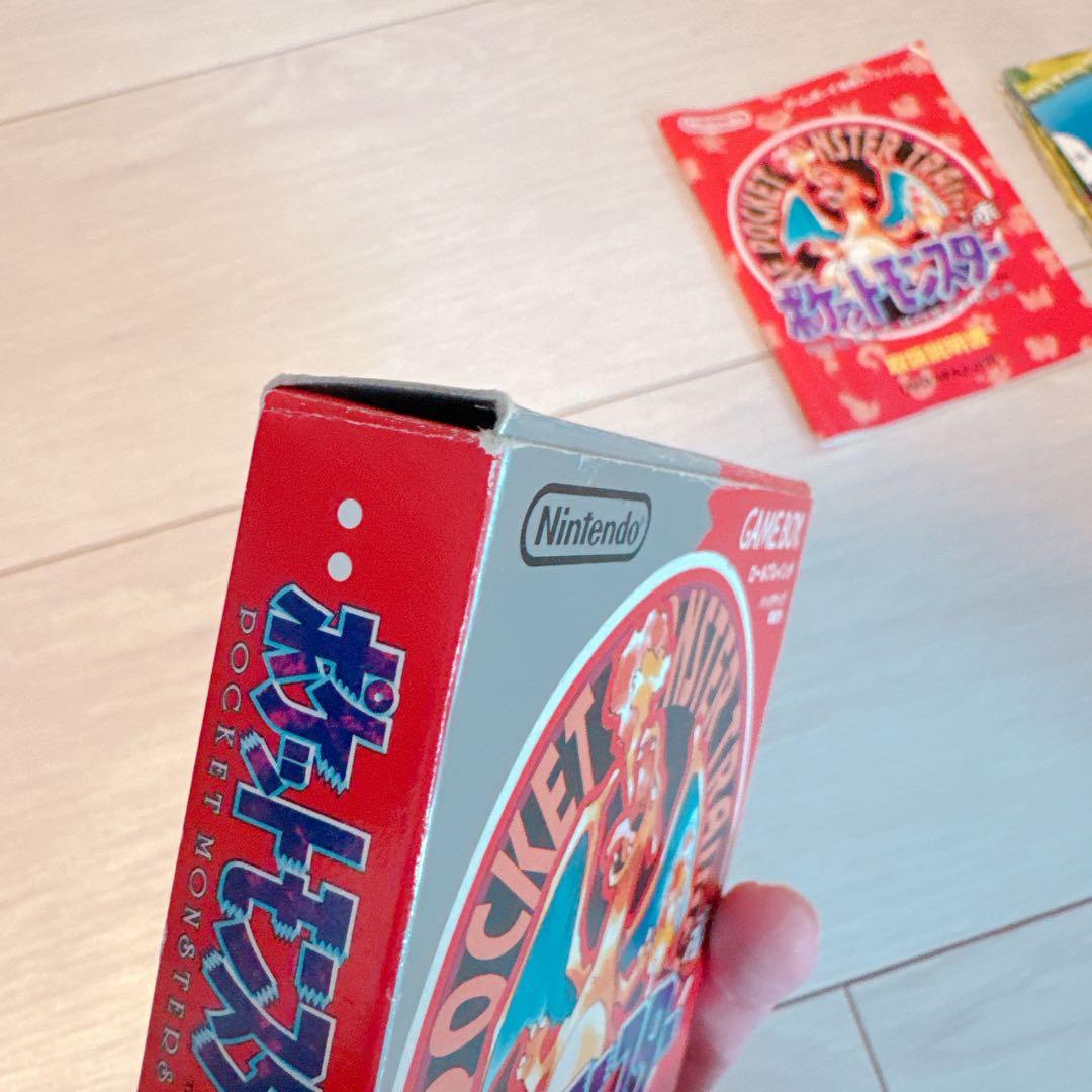 ゲームボーイソフト　ポケットモンスター赤　取説、マップ付き