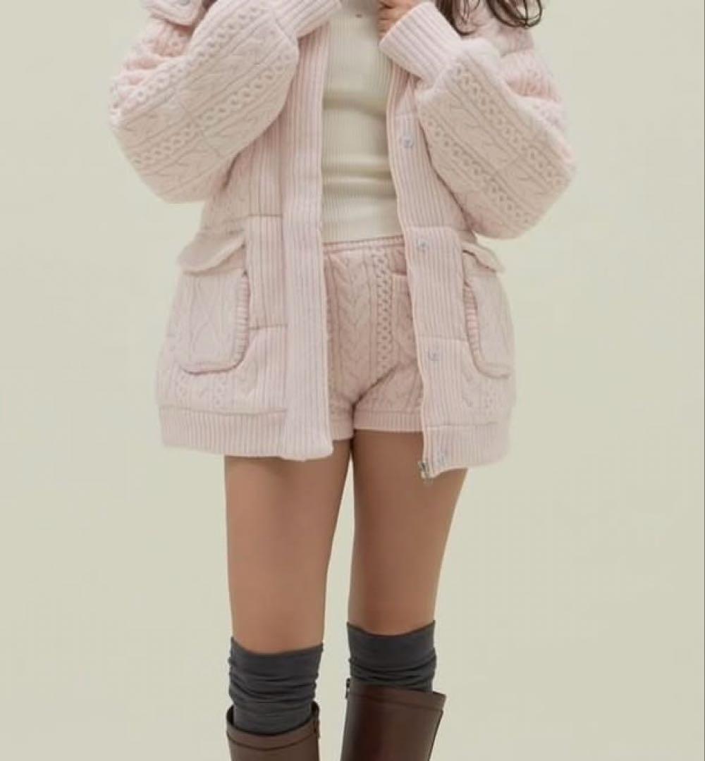 andmary Mary knit pants 大阪ポップアップ限定色 PNK