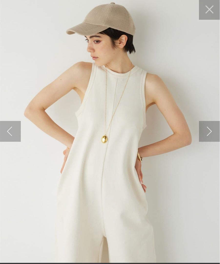 新品未使用　【THE PAUSE】スウェットアメスリーブオールインワン