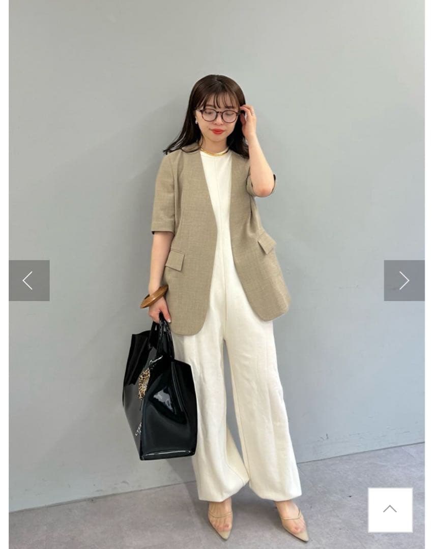 新品未使用　【THE PAUSE】スウェットアメスリーブオールインワン