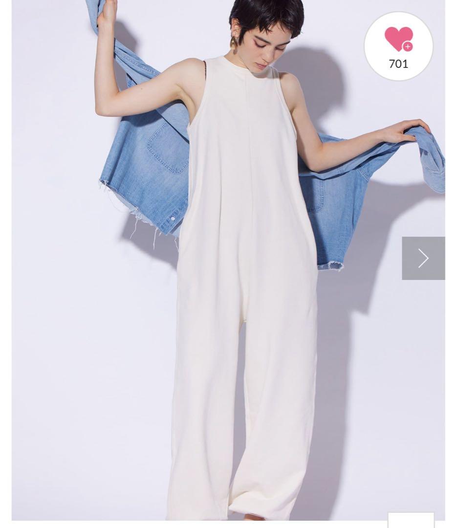 新品未使用　【THE PAUSE】スウェットアメスリーブオールインワン