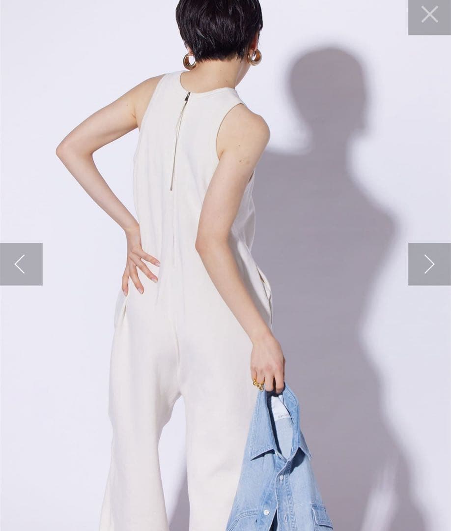 新品未使用　【THE PAUSE】スウェットアメスリーブオールインワン