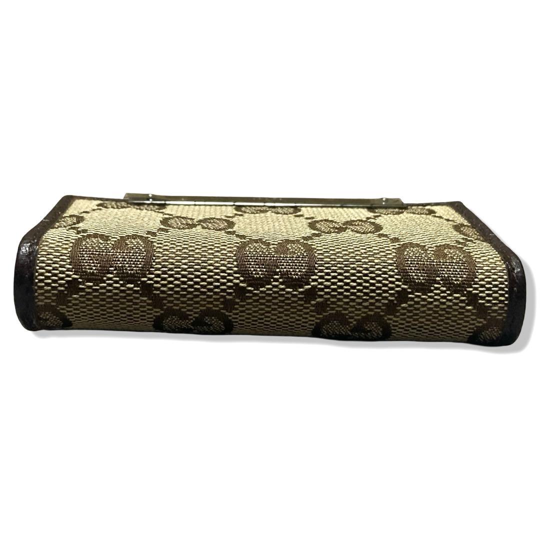 箱付き未使用品　グッチ　キーケース　6連　GG柄　キャンバス　ブラウン