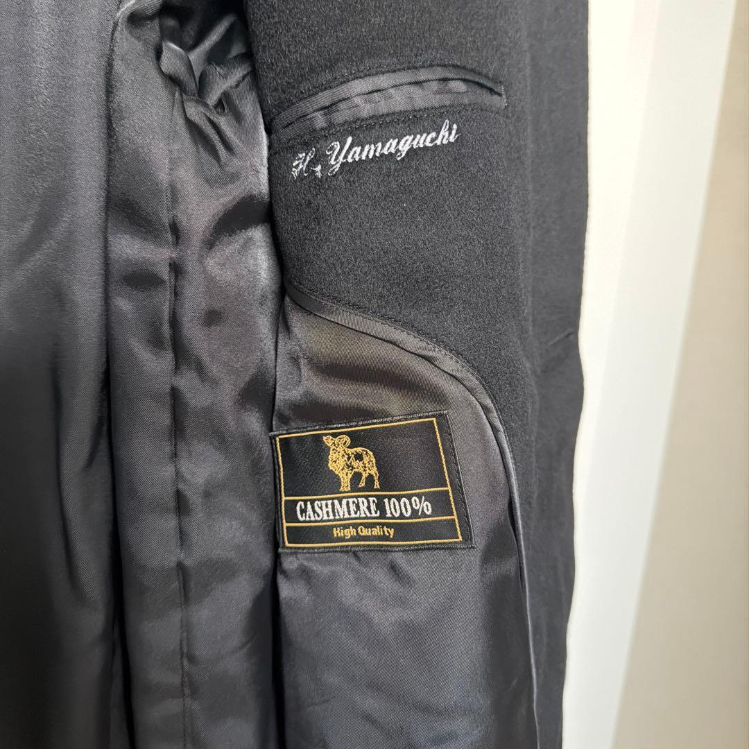 未使用　紙タグ付　定価88000円　カシミヤ100% ブラック コート　ロング