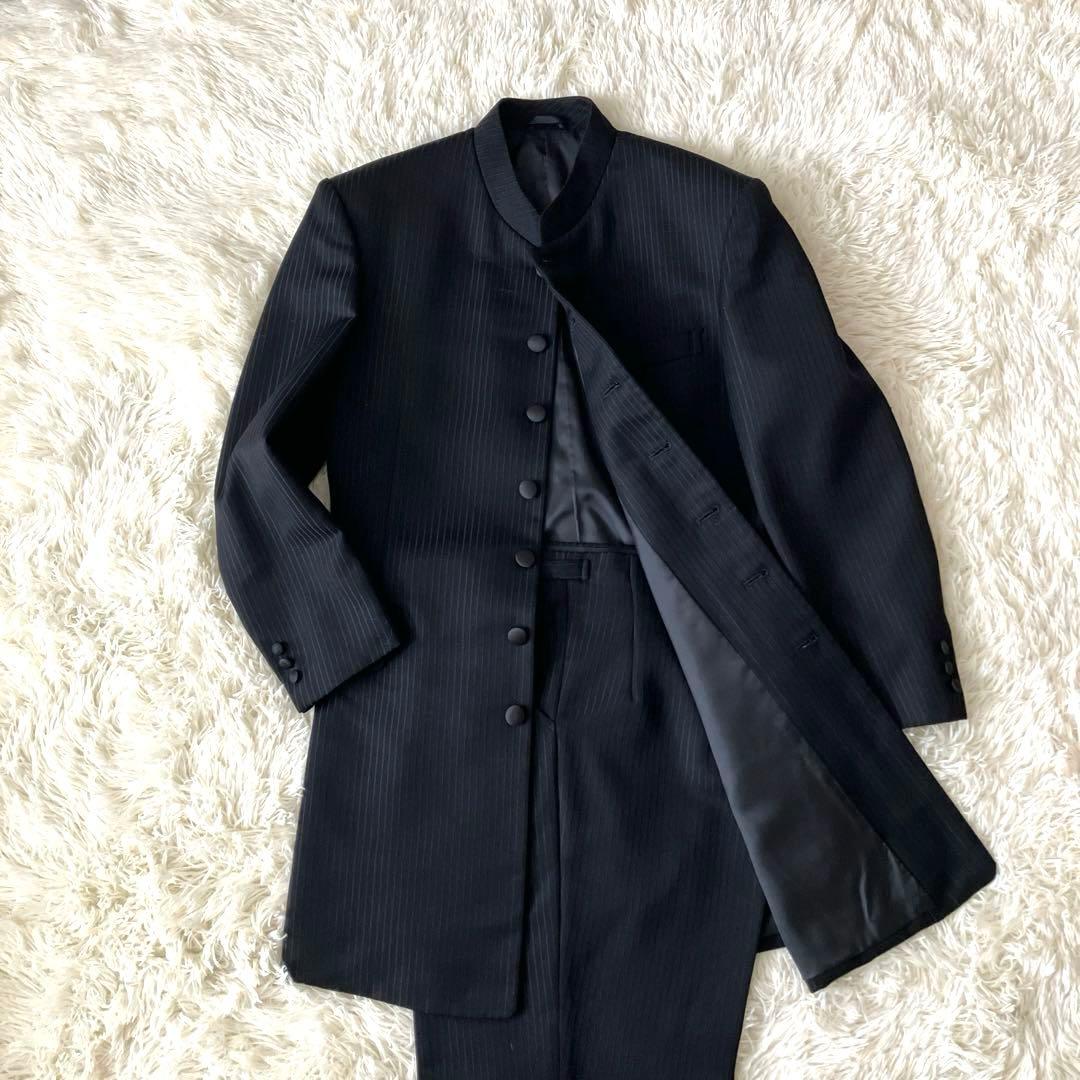 マオカラー　セットアップ スーツ ストライプ