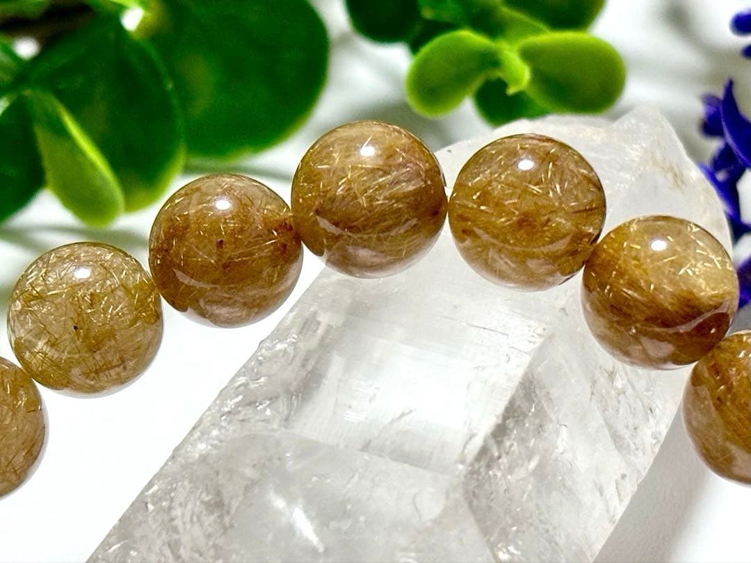 すうぷ　エンジェルヘアーゴールドルチルクォーツとキャッツアイクンツァイト