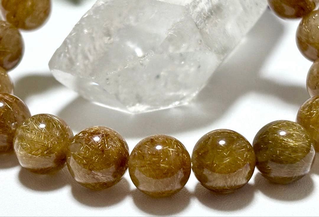 すうぷ　エンジェルヘアーゴールドルチルクォーツとキャッツアイクンツァイト