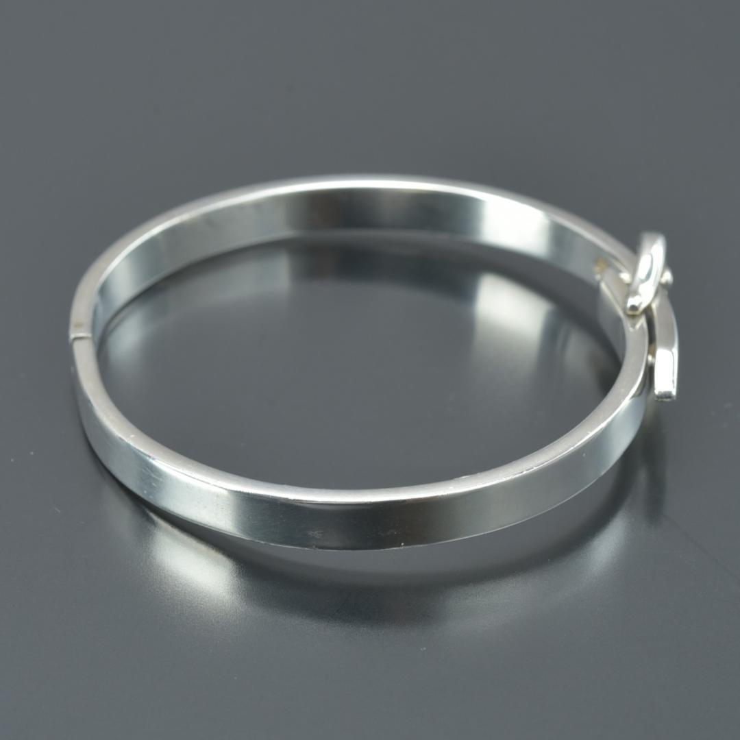 磨き済/美品 BURBERRY バーバリー SV バングル ブレスレット 925