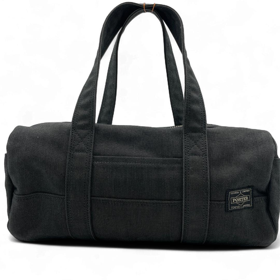 美品 PORTER ミニボストン ナイロン グレー