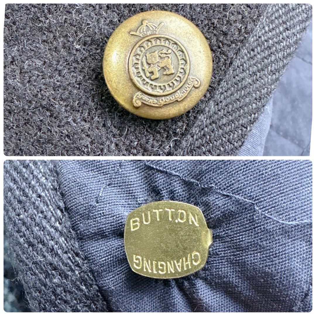 【超貴重】Karl helmut×ハリスツイード✨ウールコート　金ボタン　切替