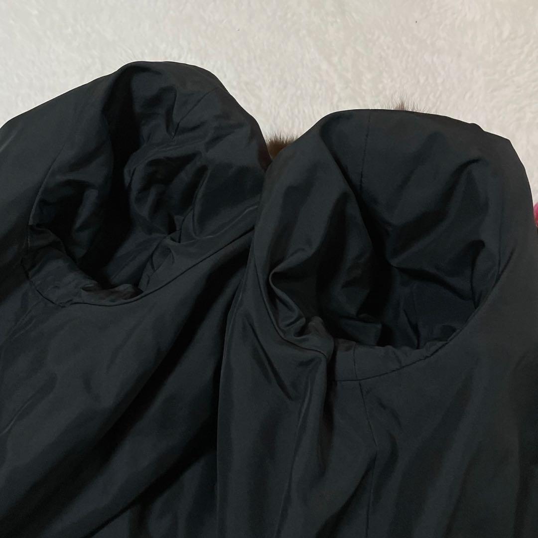 【美品】 ロシアンセーブル リバーシブル 毛皮 ロングコート サイズL相当