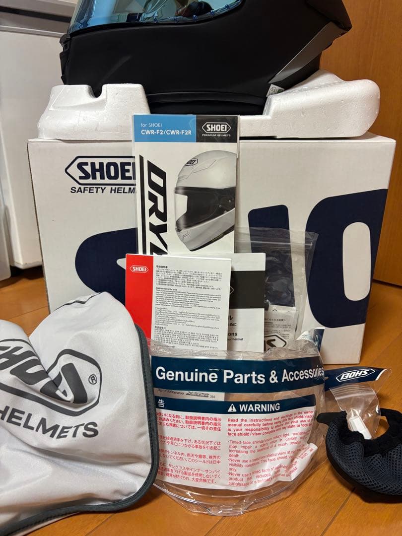 SHOEI X-Fifteen L マットブラック　ミラーレンズ付き