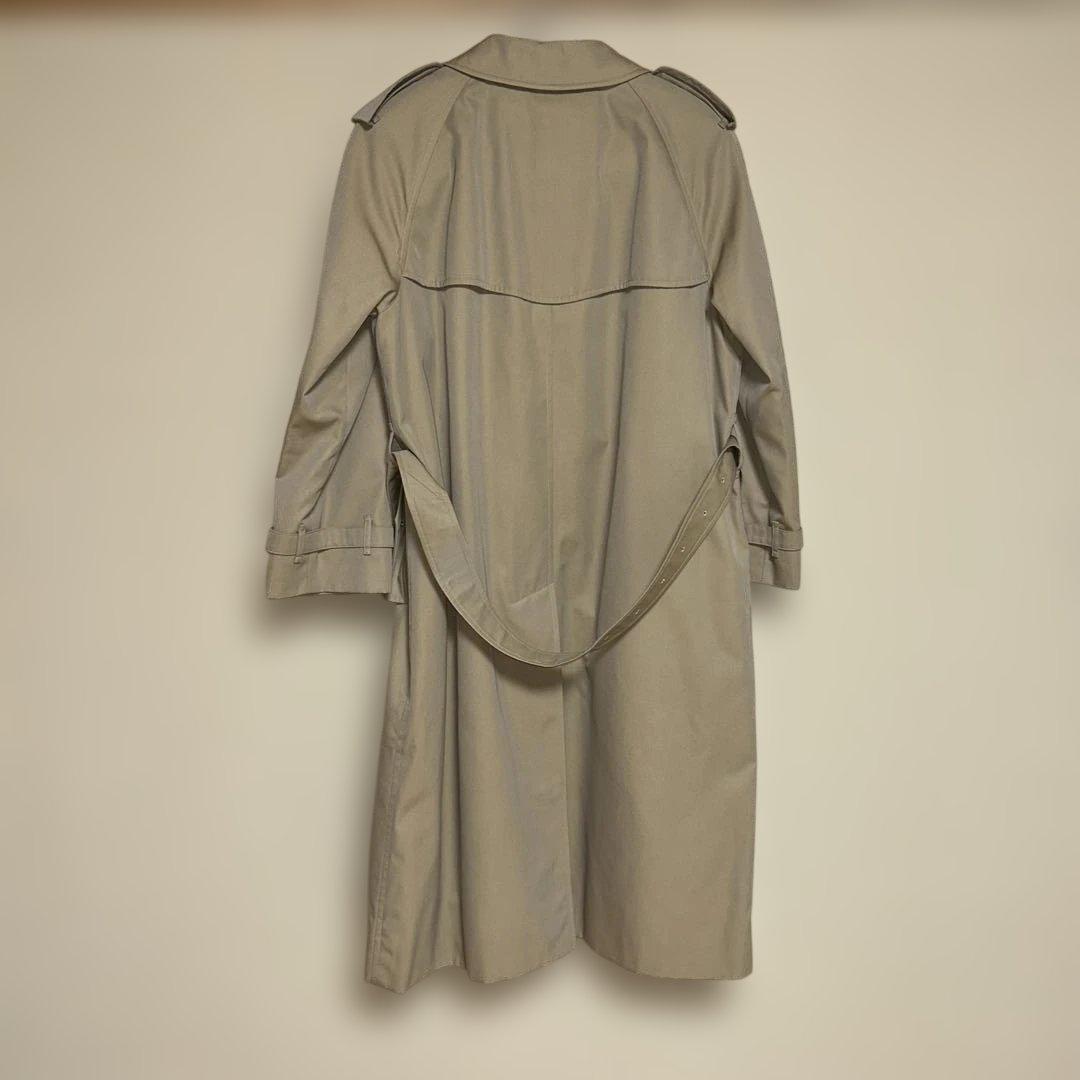 Burberryステンカラーコート/肩フラップ付き/ベージュ
