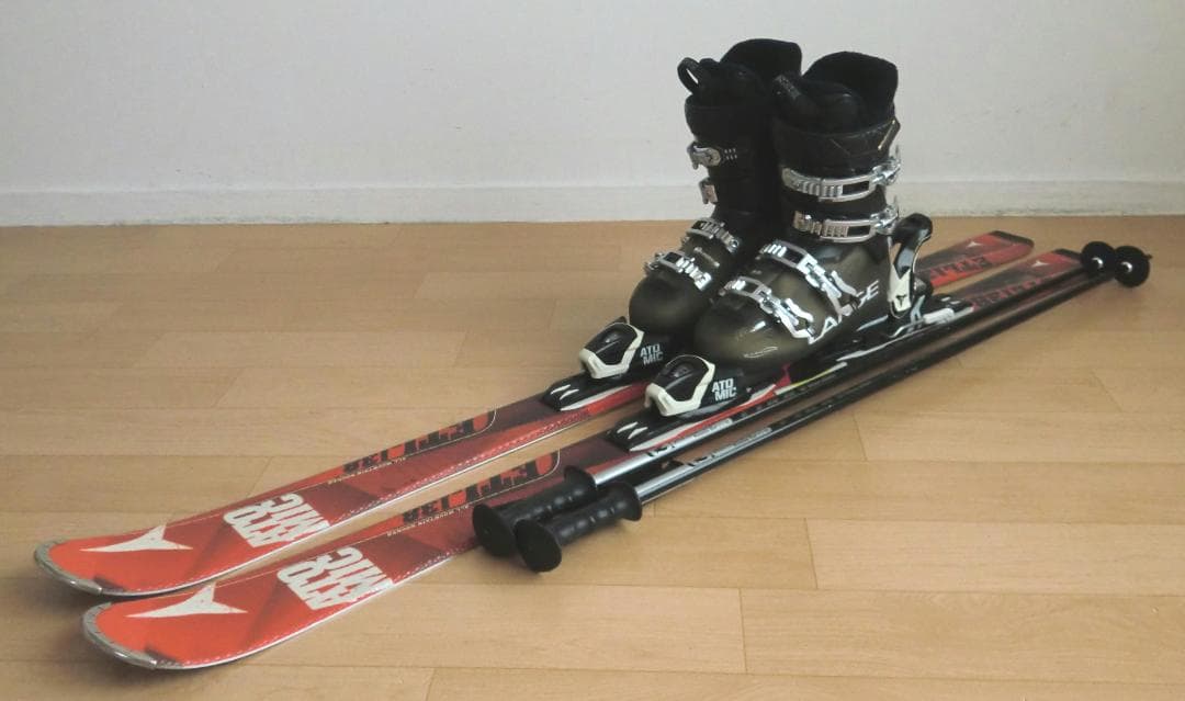 ■■1月限定■送料無料■アトミック■スキーセット■板138靴24.5■メンテ付■